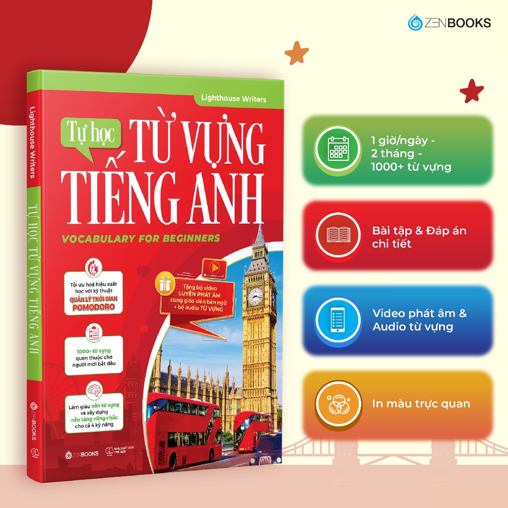 Sách - Tự Học Từ Vựng Tiếng Anh - Dành Cho Người Mới Bắt Đầu & Mất Gốc