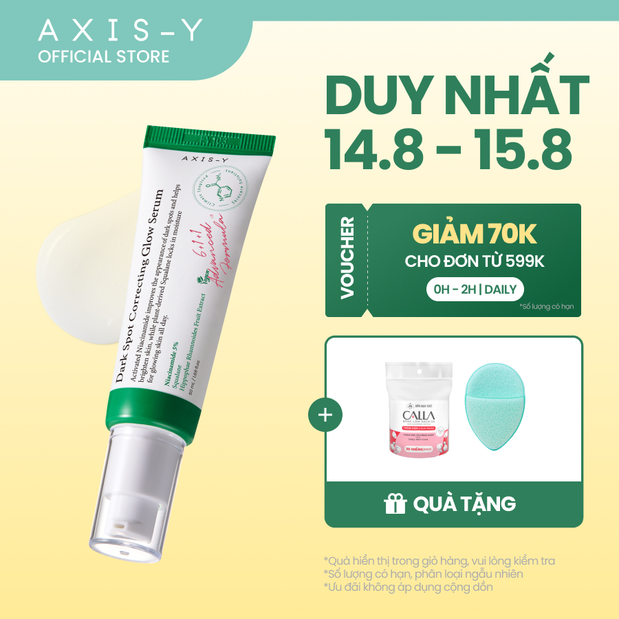 AXIS-Y Dark Spot Serum Mờ Thâm Dưỡng Sáng 5% Niacinamide | Dark Spot Correcting Glow Serum 50ml