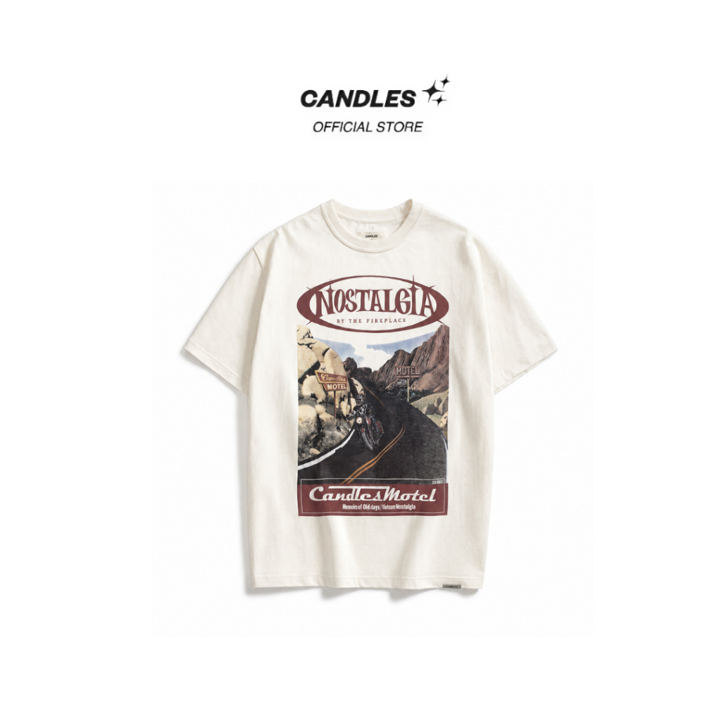 Áo Thun Candles Motel Oversize Tee Unisex | BigBuy360 - bigbuy360.vn