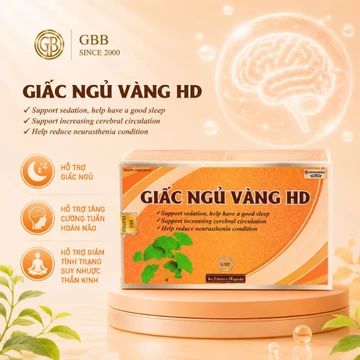 Viên uống GIẤC NGỦ VÀNG HD hỗ trợ thần kinh, hỗ trợ giấc ngủ