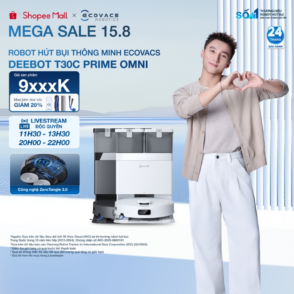 Ecovacs Deebot T30C Prime Omni