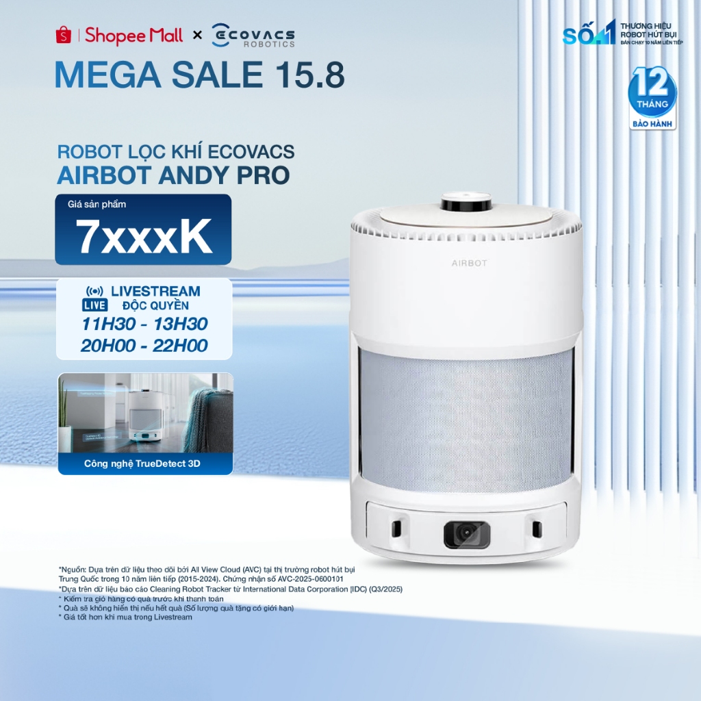 Robot lọc không khí Ecovacs Airbot Andy Pro