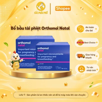 Vitamin Mẹ Bầu Orthomol Natal Cung Cấp Đầy Đủ Vitamin Cho Mẹ Bầu - Viên Uống Bổ Sung Vitamin Cho Bà Bầu Xuất Xứ Đức