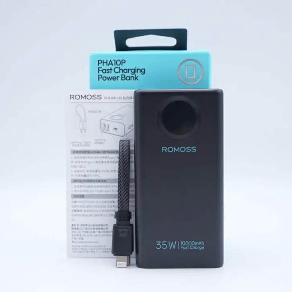 Pin Sạc Dự Phòng Romoss PHA10 10000mah - Công Suất 35W - Có Màn Hiển Thị | BigBuy360 - bigbuy360.vn