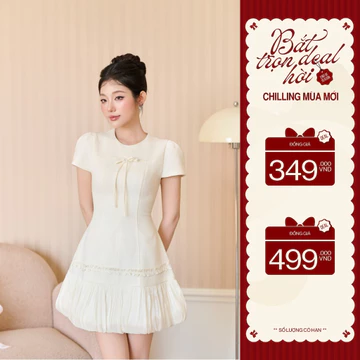 ZAMYSHOP - Váy thiết kế dạ chân tơ bồng, váy đi tiệc, váy xinh đi chơi