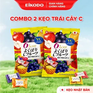 Combo 2 Gói Kẹo Bổ Sung Vitamin C Yokubari Mix Vị Trái Cây