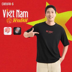 Áo thun Unisex Người Lớn Bia Hơi phom rộng phong cách trẻ trung yêu đời mừng Quốc Khánh 2.9 5TS26W005