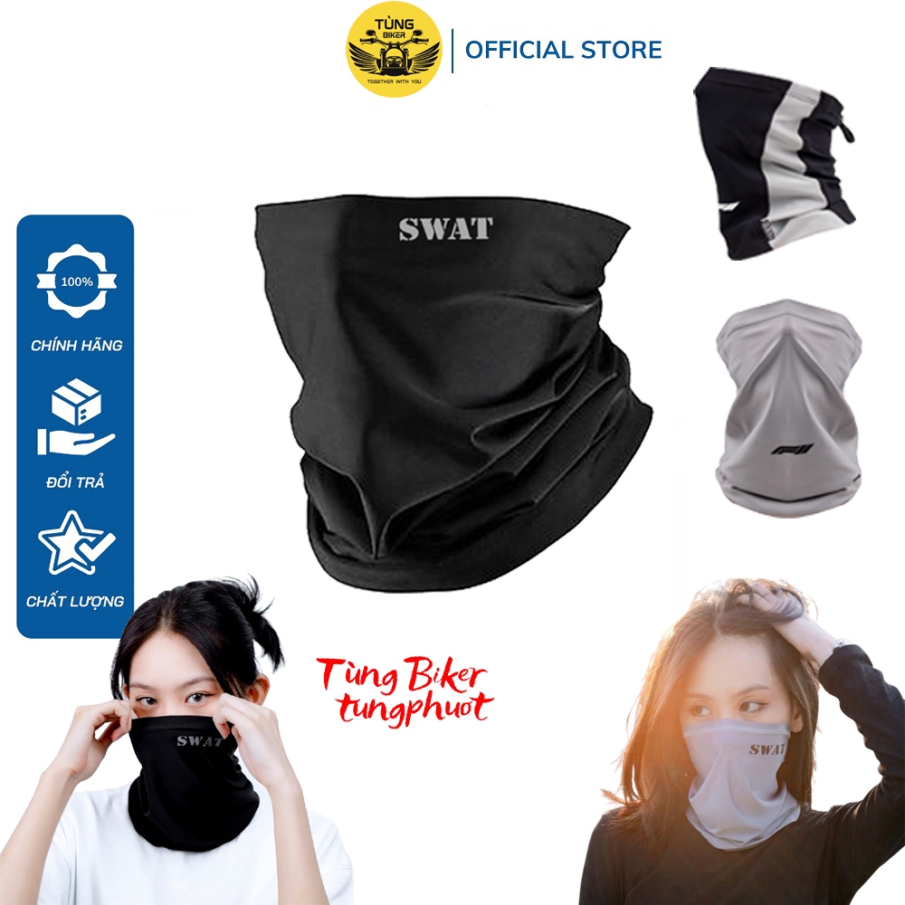 Khăn Đa Năng SWAT Lỗ Kim, Vải Thun Phản Quang, Khăn Ống Len Đi Phượt (3 Mẫu)