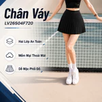 Chân Váy Thể Thao Pickle Ball, Tennis Thiết Kế Xếp Ly, 2 Lớp Tôn Dáng, Lớp Trong Có Túi Đựng Livan LV26S04F720 — ảnh 1