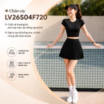 Chân Váy Thể Thao Pickle Ball, Tennis Thiết Kế Xếp Ly, 2 Lớp Tôn Dáng, Lớp Trong Có Túi Đựng Livan LV26S04F720 — ảnh 5