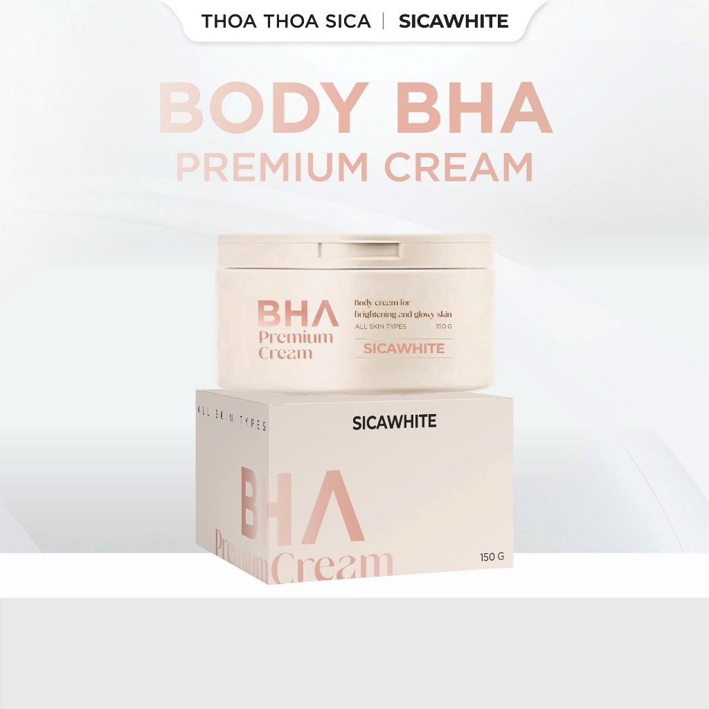 Kem Sica White, Body BHA Premium Cream 150gr - hỗ trợ dưỡng trắng mềm mịn da
