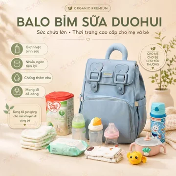 Balo bỉm sữa đa năng cho mẹ và bé ,túi xách ba lô đựng đồ bỉm sữa tã cho bé sơ sinh KidsWorld