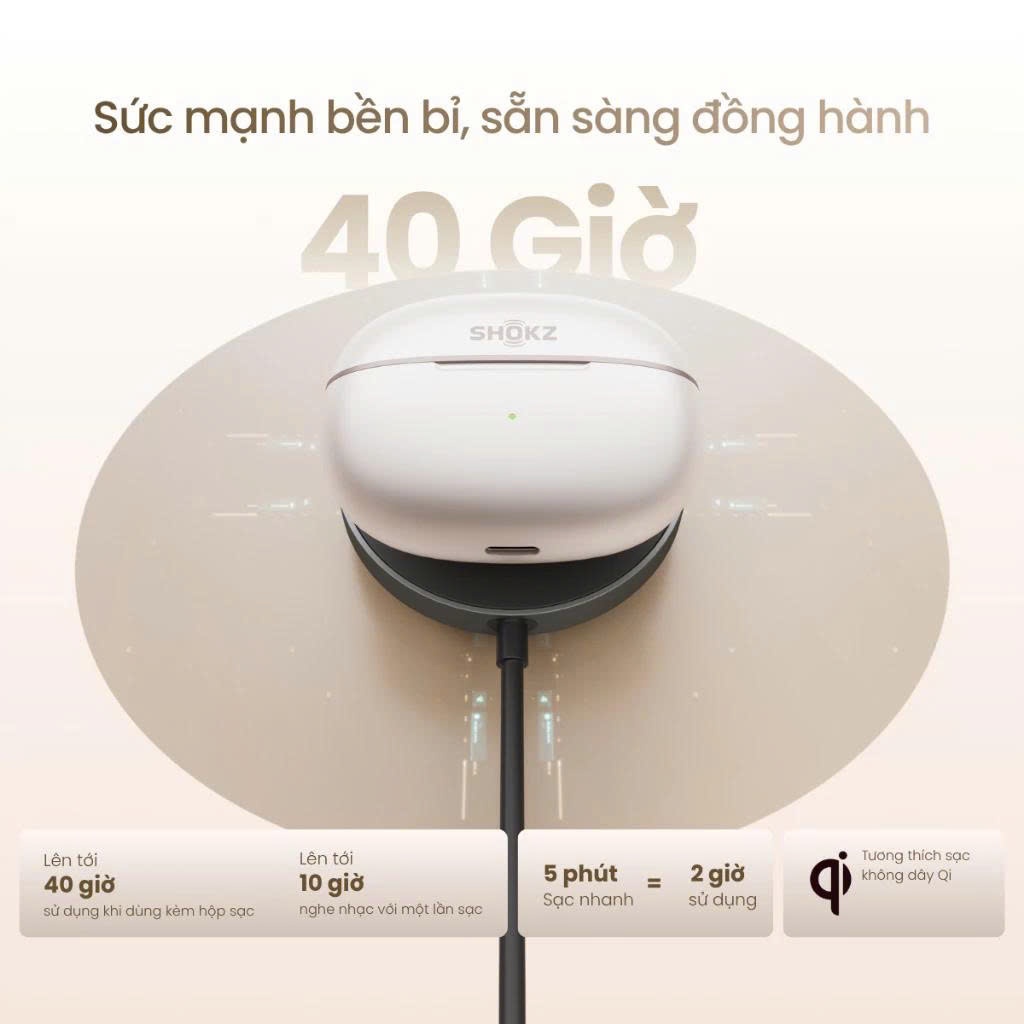 Tai nghe Bluetooth TWS SHOKZ OPENDOTS 2 Model E320 - Bảo Hành 24 Tháng - Hàng Chính Hãng | BigBuy360 - bigbuy360.vn