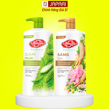 Sữa Tắm Lifebuoy Khổ Qua CHÍNH HÃNG 800g - Sữa Tắm Muối Hồng, Thảo Dược, Hoa Sen Giảm Mụn Lưng, Trắng Da - Japari