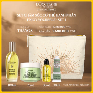 Set Chăm Sóc Cơ Thể Hạnh Nhân L'Occitane Enjoy Love Yourself (Kem tay 30ml giao mùi ngẫu nhiên)