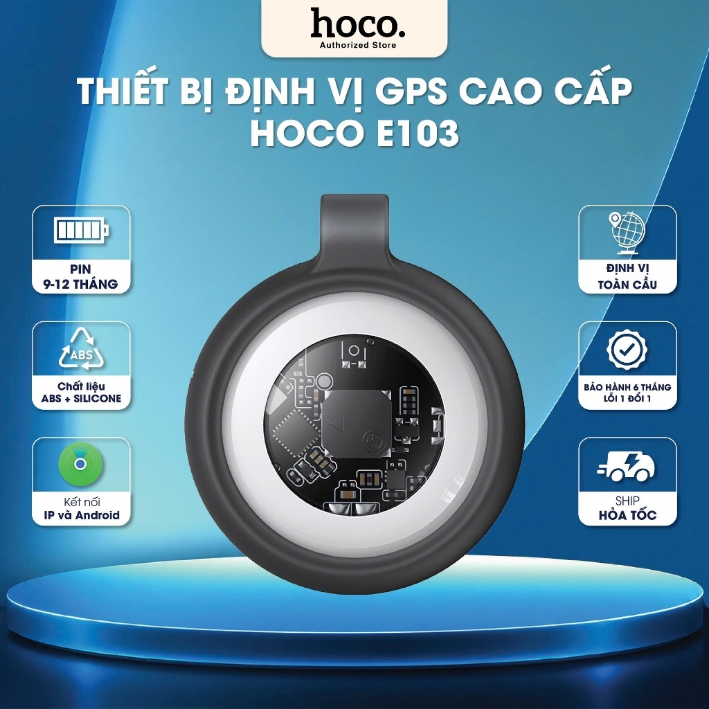 Thiết Bị Định Vị Hoco E103 Cho Táo -  Android, Định Vị Chính Xác, Theo Dõi Vị Trí Thông Minh, Kết Nối Nhanh, Tiện Lợi
