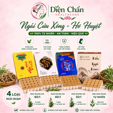 Hộp Ngải Nhung Đoạn Già 54 Khúc, Điếu Ngải Cứu Dưỡng Sinh Diện Chẩn 5 Năm - 7 Năm - 10 Năm, Ngải Đoạn Hơ Ngải Cao Cấp