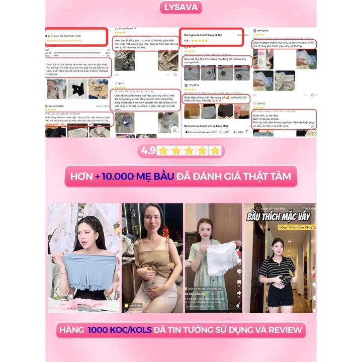 Quần Đùi Bầu LYSAVA Mặc Trong Váy Kín Đáo Chất Lụa Tăm Mềm Mại - Quần Short Bầu Mặc Nhà Mặc Ngủ Cho Mẹ Bầu, QD3