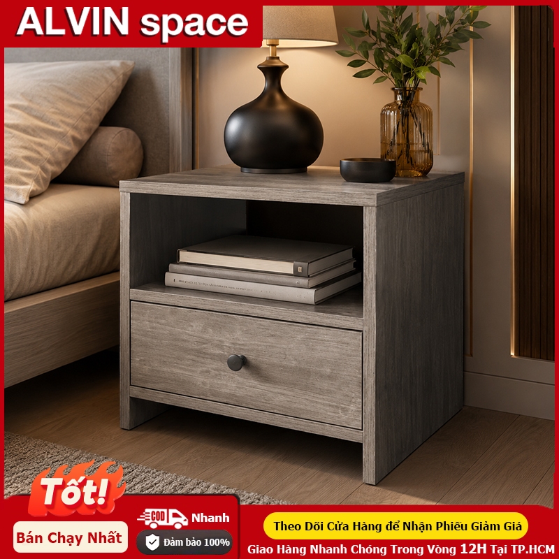 ALVIN Tủ đầu giường Tủ để đồ cạnh giường ngủ có ngăn kéo Ưu đãi đặc biệt cho sản phẩm mới | BigBuy360 - bigbuy360.vn
