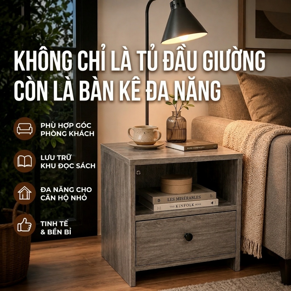 ALVIN Tủ đầu giường Tủ để đồ cạnh giường ngủ có ngăn kéo Ưu đãi đặc biệt cho sản phẩm mới | BigBuy360 - bigbuy360.vn