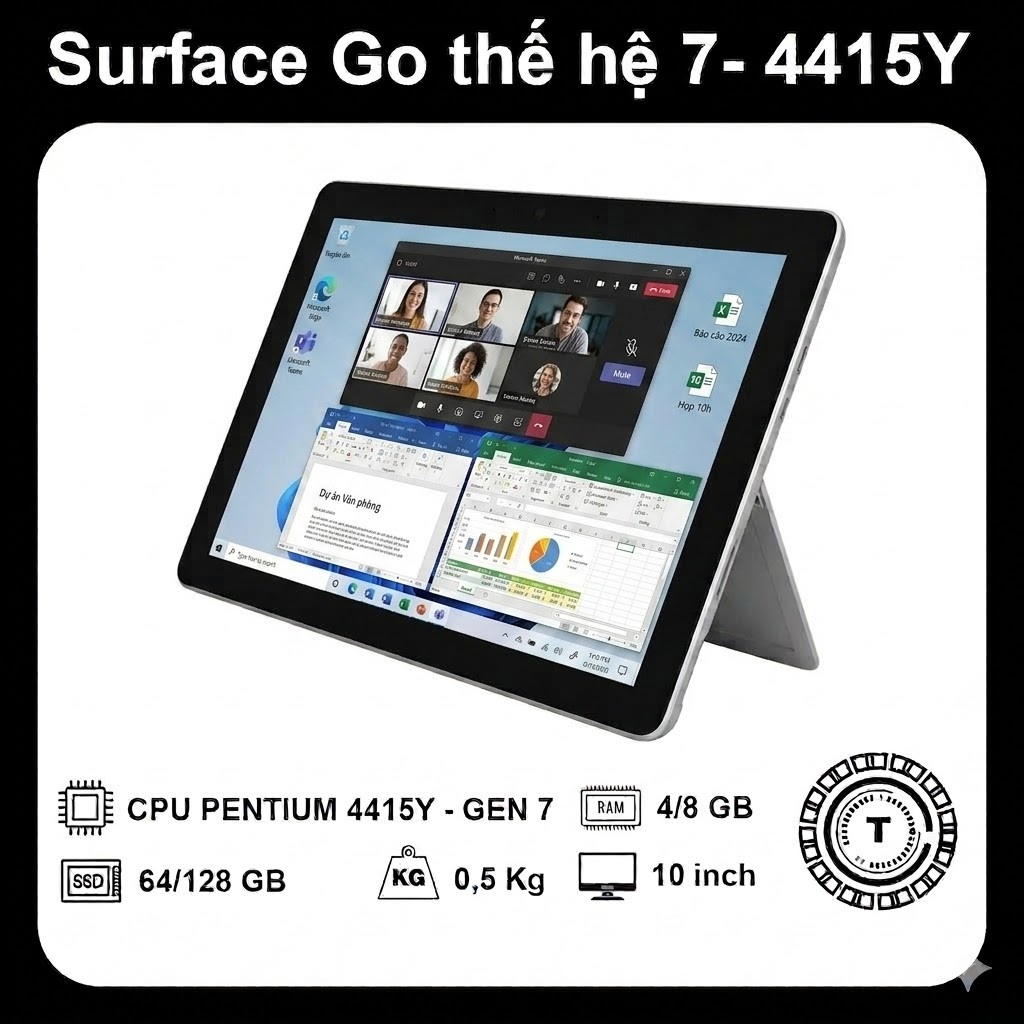 Microsoft Surface Go học tập giải trí văn phòng – RAM 8GB/128GB – Màn 10 in – Chuẩn Zin Nhật | BigBuy360 - bigbuy360.vn