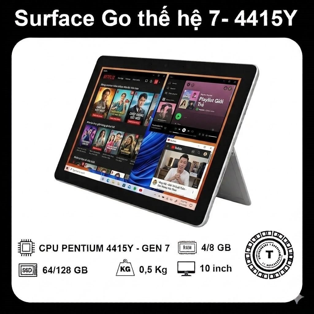 Microsoft Surface Go học tập giải trí văn phòng – RAM 8GB/128GB – Màn 10 in – Chuẩn Zin Nhật | BigBuy360 - bigbuy360.vn