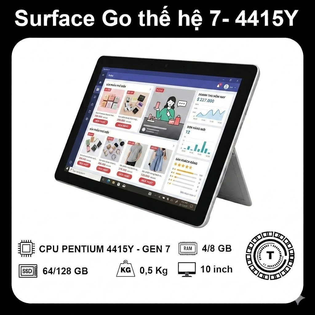 Microsoft Surface Go học tập giải trí văn phòng – RAM 8GB/128GB – Màn 10 in – Chuẩn Zin Nhật | BigBuy360 - bigbuy360.vn