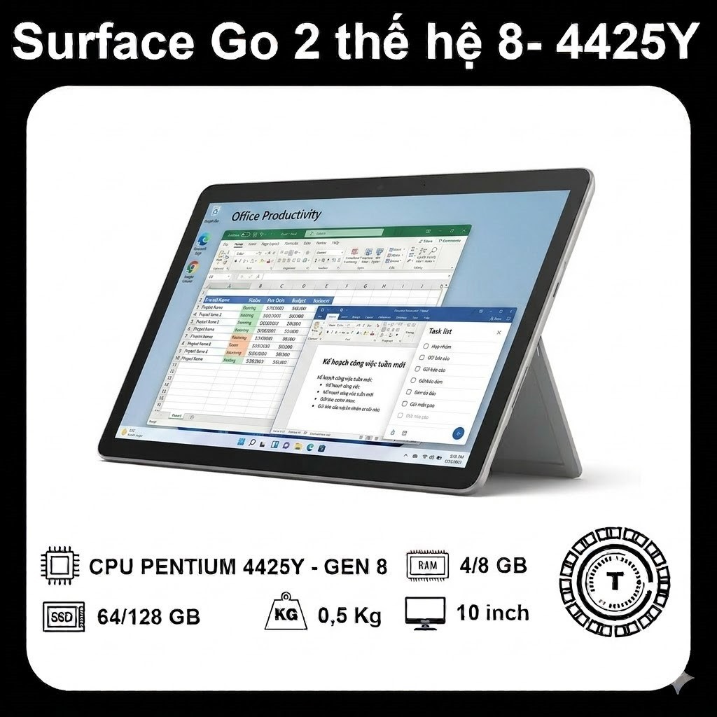 Microsoft Surface Go 2 – RAM 8GB/128GB – Chuẩn Zin Nhật, máy nhẹ viền mỏng sexy | BigBuy360 - bigbuy360.vn