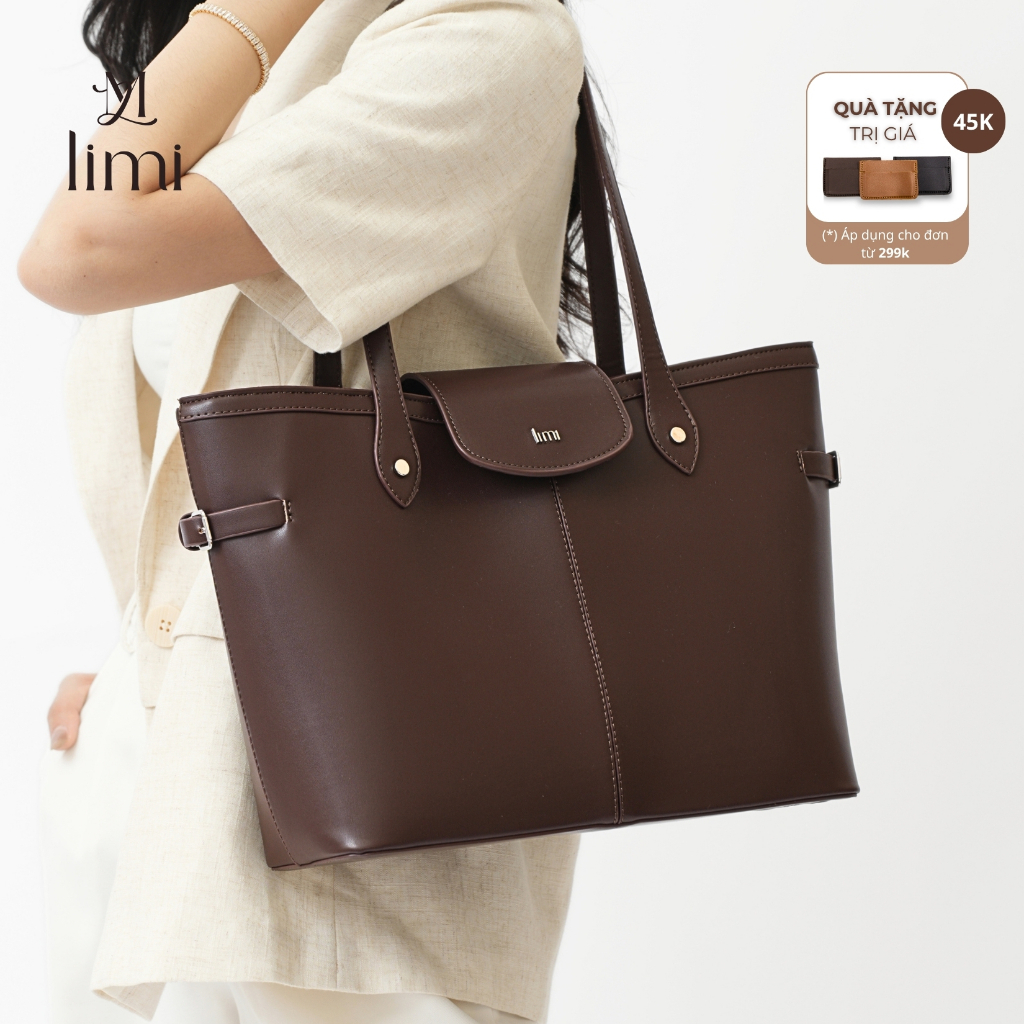 Túi công sở nữ da LIMI (3 màu) đeo vai thanh lịch đựng vừa lap 15.6 inch đi dạy TAMMY | BigBuy360 - bigbuy360.vn