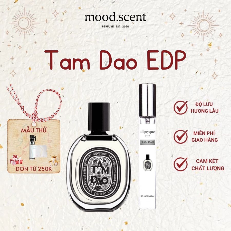 BST Nước Hoa Unisex Diptyque Fleur De Peau, L’Eau Papier, Orphéon, Do Son, Tam Dao MOOD SCENT, Nước Hoa Chiết 10ml | BigBuy360 - bigbuy360.vn
