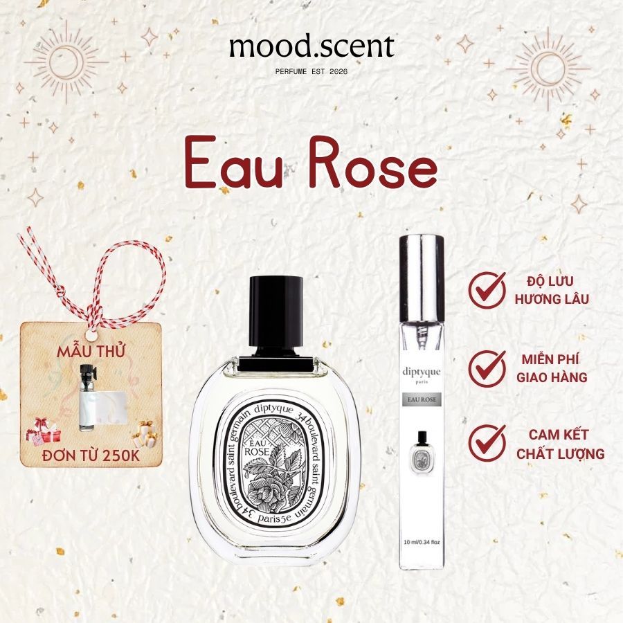 BST Nước Hoa Unisex Diptyque Fleur De Peau, L’Eau Papier, Orphéon, Do Son, Tam Dao MOOD SCENT, Nước Hoa Chiết 10ml | BigBuy360 - bigbuy360.vn