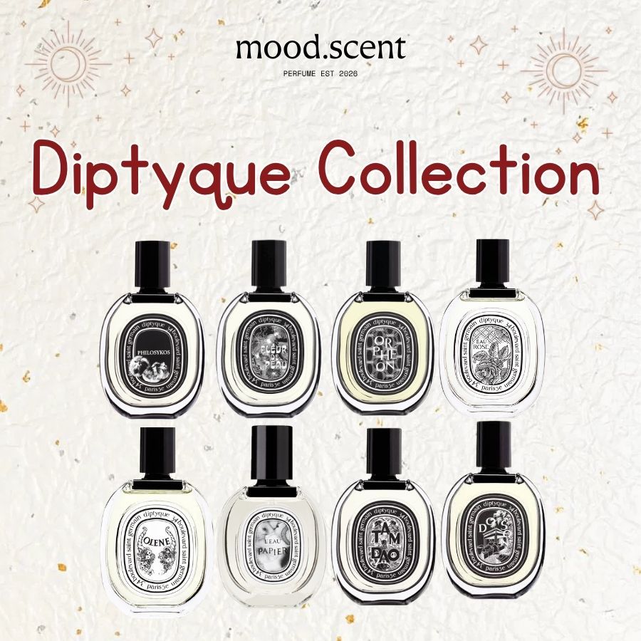 BST Nước Hoa Unisex Diptyque Fleur De Peau, L’Eau Papier, Orphéon, Do Son, Tam Dao MOOD SCENT, Nước Hoa Chiết 10ml