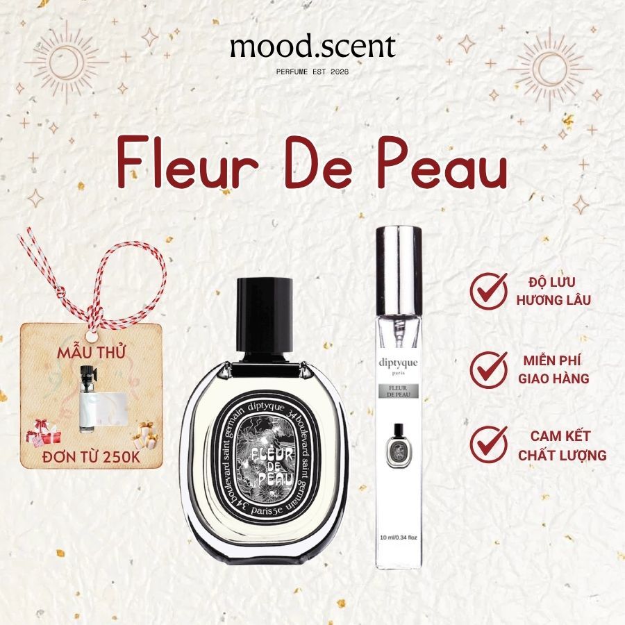 BST Nước Hoa Unisex Diptyque Fleur De Peau, L’Eau Papier, Orphéon, Do Son, Tam Dao MOOD SCENT, Nước Hoa Chiết 10ml | BigBuy360 - bigbuy360.vn