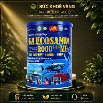 SỮA HẠT GLUCOSAMIN 2000+++ MG – DINH DƯỠNG BỔ SUNG CHO XƯƠNG KHỚP, NGƯỜI TRUNG NIÊN VÀ CAO TUỔI