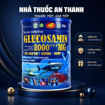 SỮA HẠT XƯƠNG KHỚP GLUCOSAMIN 2000+++ MG – BỔ SUNG DINH DƯỠNG CHO CƠ XƯƠNG KHỚP, NGƯỜI TRUNG NIÊN VÀ CAO TUỔI