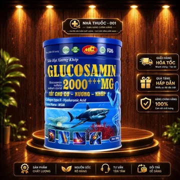 SỮA HẠT XƯƠNG KHỚP GLUCOSAMIN 2000+++ MG – BỔ SUNG DƯỠNG CHẤT CHO XƯƠNG KHỚP, NGƯỜI TRUNG NIÊN VÀ CAO TUỔI