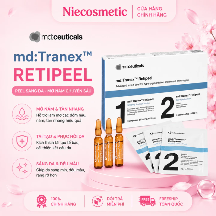 1 set Thay da sinh học chuyên nghiệp MD TRANEX Retipeell