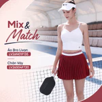 Chân Váy Xếp Ly Nhỏ LV26S04F720, Chân Váy Thể Thao 2 Lớp Thể Thao Tennis, Pickle Ball, Mặc Đẹp Hàng Ngày — ảnh 7