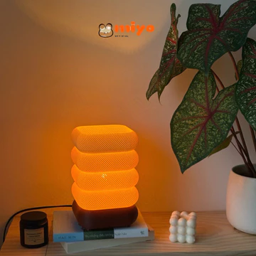 Đèn decor họa tiết lưới, đèn ngủ phòng ngủ vàng ấm, đèn decor phòng ngủ - MIYOSG