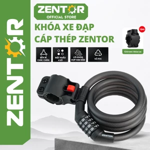 Khóa xe đạp xe máy ZENTOR Cao Cấp - Khóa mật mã dạng 4 chữ số chất liệu thép A3 chống trộm an toàn