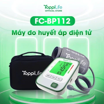 Máy đo huyết áp điện tử ToppiLife - Hỗ trợ đo huyết áp, cảnh báo nhịp tim bất thường