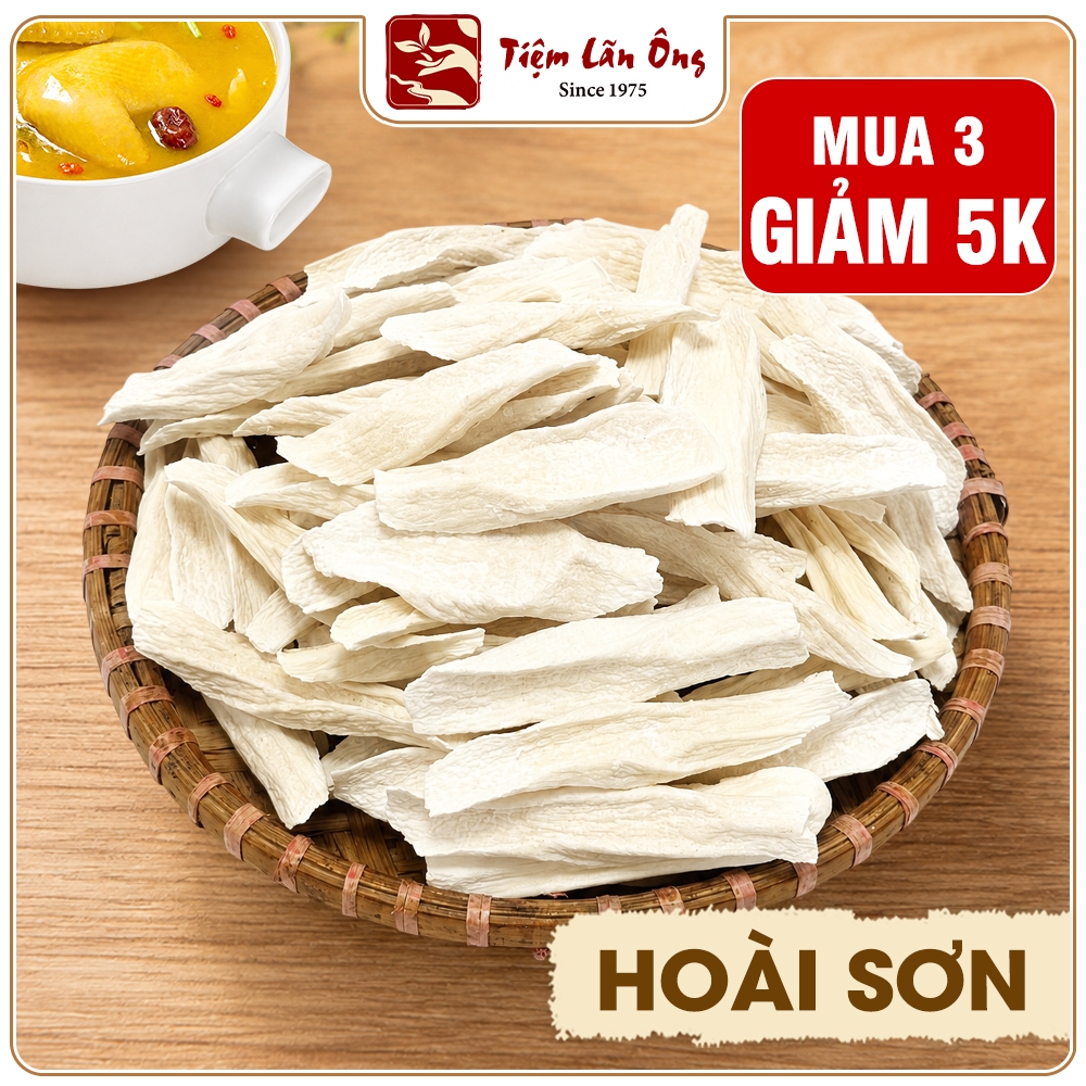 Hoài sơn 100g, củ mài loại 1, dùng hầm canh, nấu chè, cháo, tiềm gà, tốt cho tiêu hóa - Tiệm lãn ông