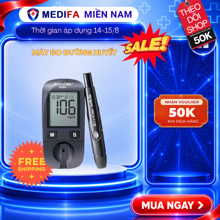 Máy Đo Đường Huyết ACCU-CHEK Active Dễ Dàng Sử Dụng, Linh Hoạt Trong Cách Lấy Mẫu Thử