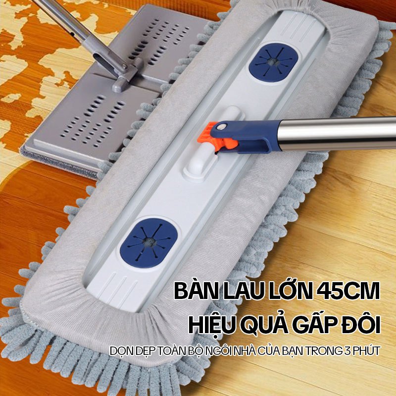 Cây Lau Nhà Tự Vắt KITIMOP CORAL Mã KTMC-01, Chổi Lau Nhà Tự Vắt Thông Minh Xoay 360 Độ, 2 Bông Lau | BigBuy360 - bigbuy360.vn