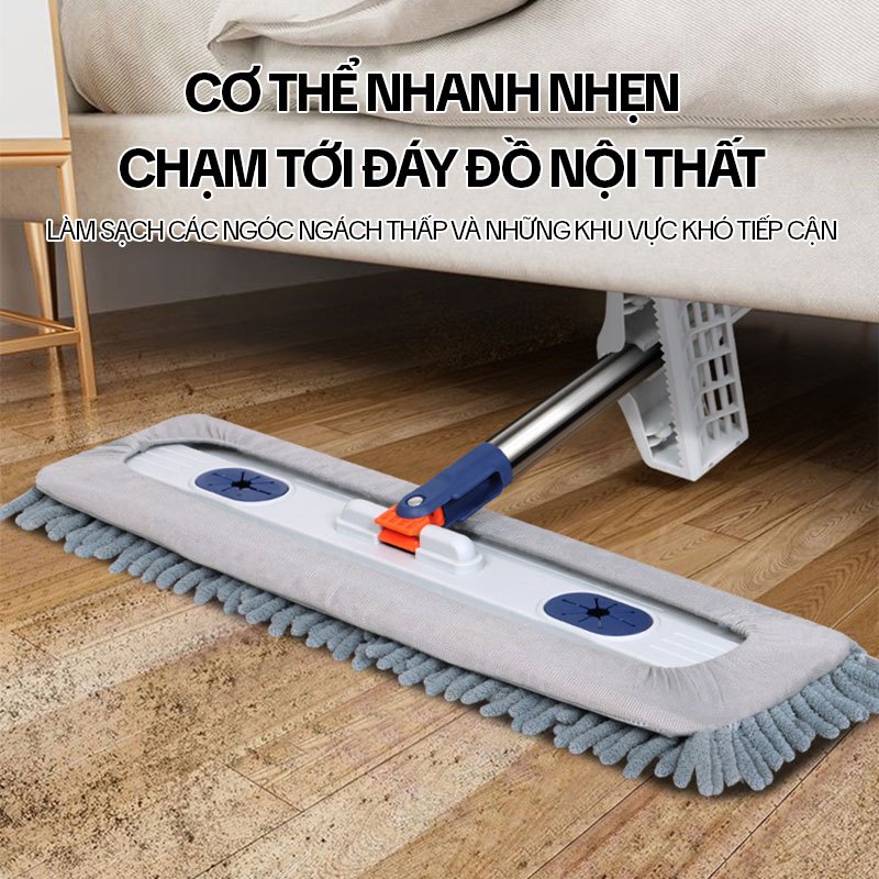 Cây Lau Nhà Tự Vắt KITIMOP CORAL Mã KTMC-01, Chổi Lau Nhà Tự Vắt Thông Minh Xoay 360 Độ, 2 Bông Lau | BigBuy360 - bigbuy360.vn