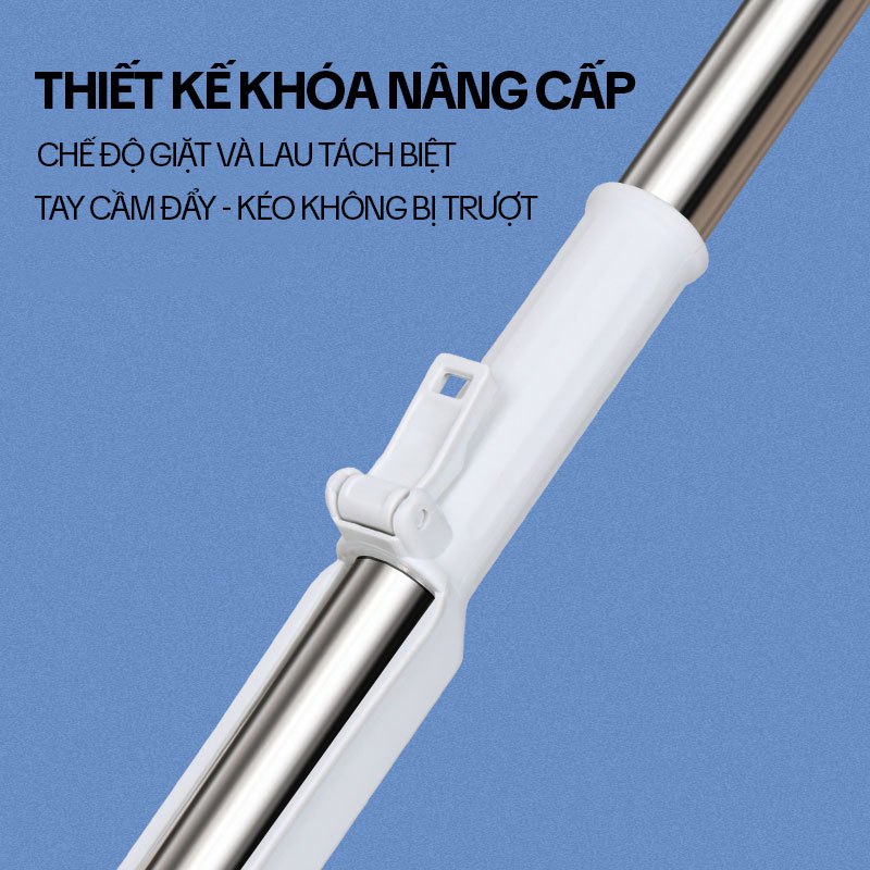 Cây Lau Nhà Tự Vắt KITIMOP CORAL Mã KTMC-01, Chổi Lau Nhà Tự Vắt Thông Minh Xoay 360 Độ, 2 Bông Lau | BigBuy360 - bigbuy360.vn
