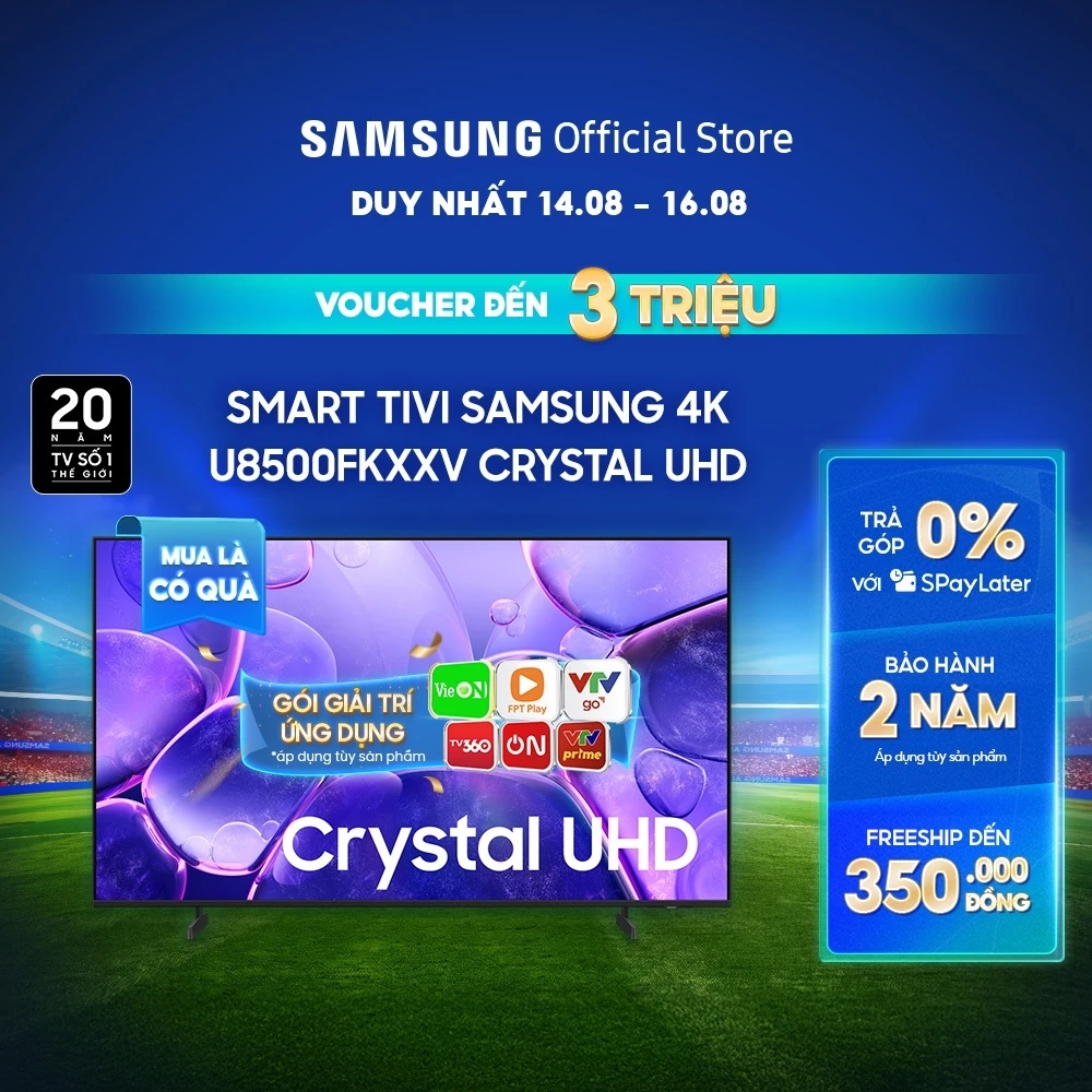 Smart Tivi Samsung UHD U8500FKXXV 2025 - Miễn phí lắp đặt