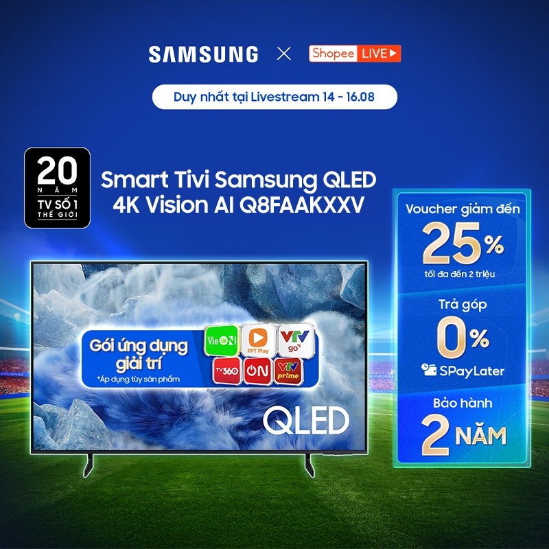 Smart Tivi Samsung QLED 4K Vision AI Q8FAAKXXV