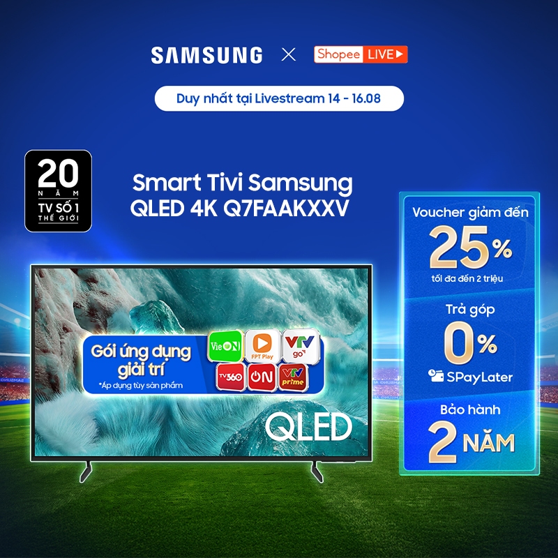 Smart Tivi QLED Samsung 4K Q7FAAKXXV