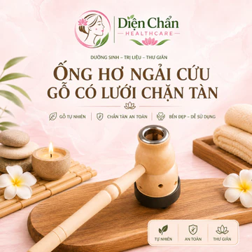 Ống Xông Hơ Ngải Cứu Gỗ Cao Cấp - Dụng Cụ Diện Chẩn - Búa Gỗ Hơ Ngải ( Mát Xa Cổ Vai Gáy Giảm Mỡ Bụng Hơ Ngải Cứu)